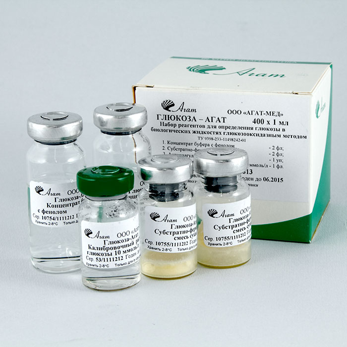 Глюкоза-АГАТ(Биоконт)(глюкозооксид. м-д), 400 опр х 1 мл